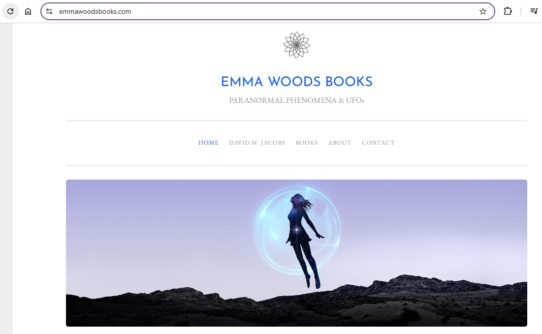 EMMA WOODS BOOKS PARANORMAL PHENOMENA & UFOs alien encounter website
