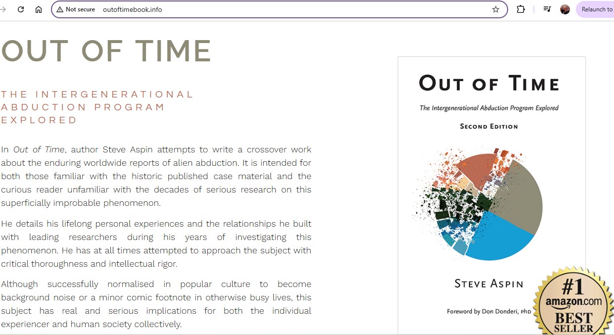 Out of Time
The Intergenerational
Abduction program
Explored alien encounter website