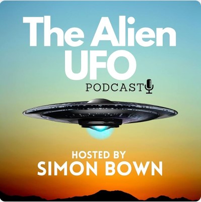 Aliens are with us: the book Featured on The Alien UFO Podcast by Simon Brown